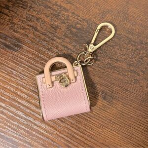 Michael kors Pink Leather Keychain Charm
